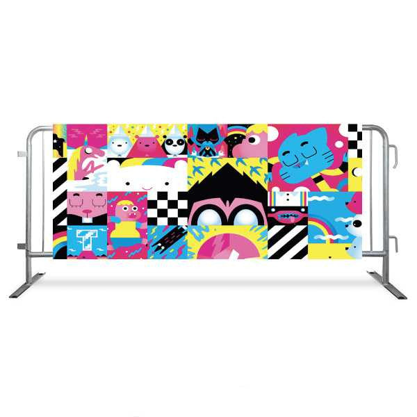 Universal Barrier Covers | Overlay Barricade Covers Epic Crowd Control