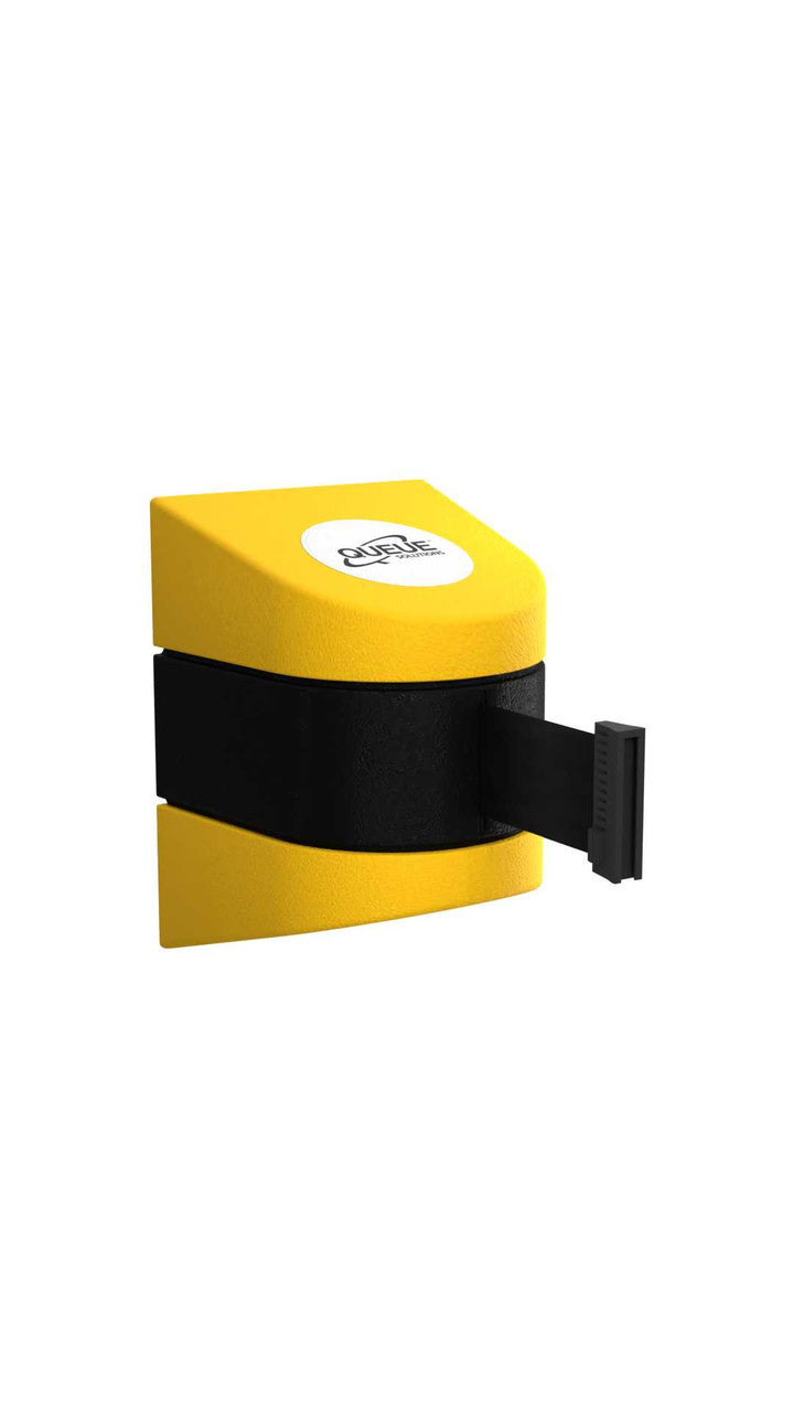 Wall Mounted Retractable Belt Barrier | 20 / 25 / 30 / 35 Foot Belts - Wall Pro 450 Wall Mount Belt Stanchions Epic Crowd Control