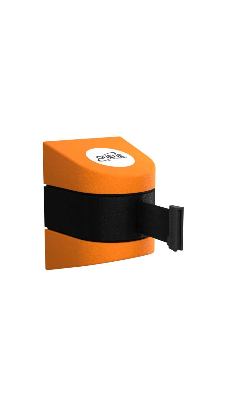 Wall Mounted Retractable Belt Barrier | 20 / 25 / 30 / 35 Foot Belts - Wall Pro 450 Wall Mount Belt Stanchions Epic Crowd Control