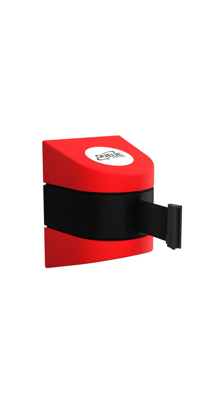Wall Mounted Retractable Belt Barrier | 20 / 25 / 30 / 35 Foot Belts - Wall Pro 450 Wall Mount Belt Stanchions Epic Crowd Control