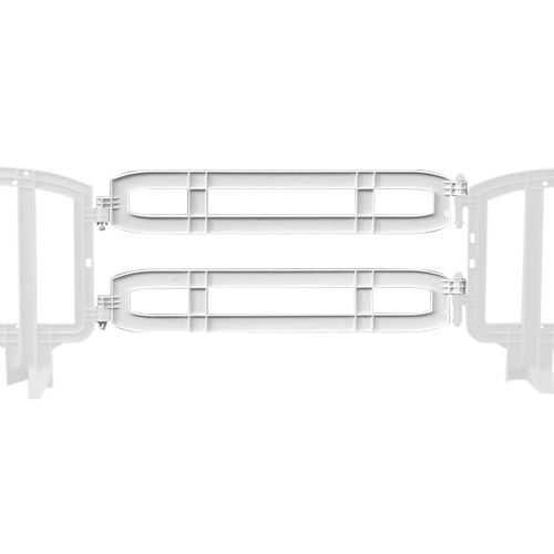 Xtendit Movit Plastic Barricades | White Xtendit & Extender Plastic Barriers Epic Crowd Control
