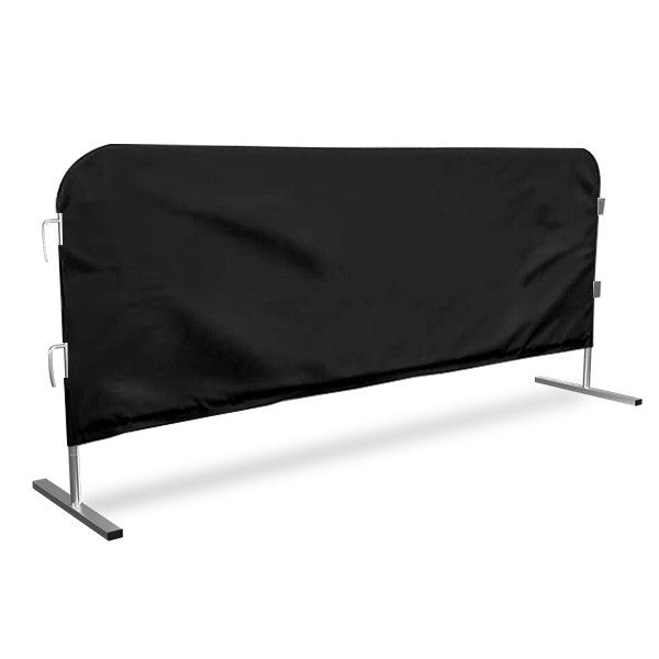 Barricade Cover For Steel Barricades Black