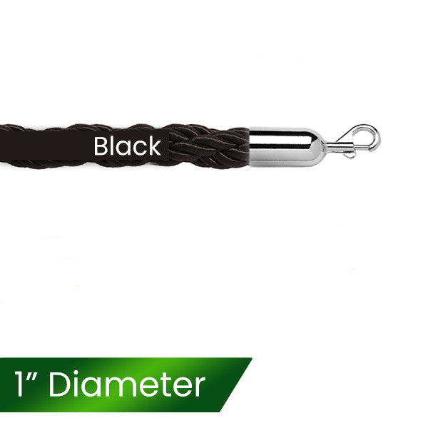 1" Braided Stanchion Ropes 6 or 8 Foot