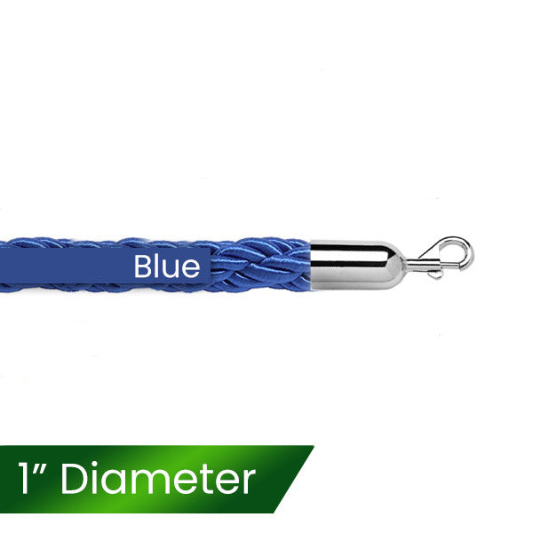 1" Braided Stanchion Ropes 6 or 8 Foot