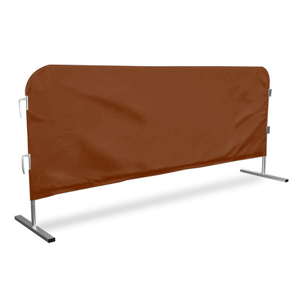 Barricade Cover For Steel Barricades Brown
