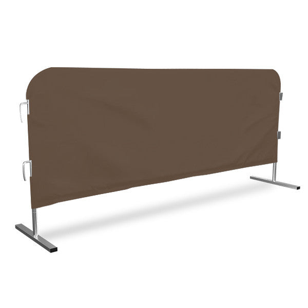 Barricade Cover For Steel Barricades Dark Brown