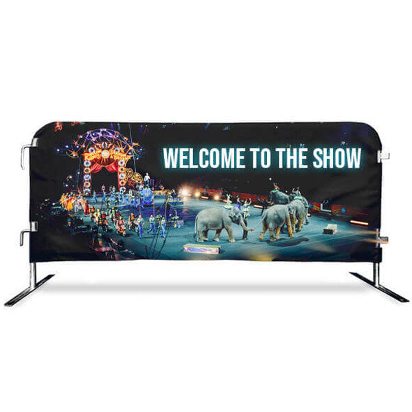Custom Printed Barricade Covers